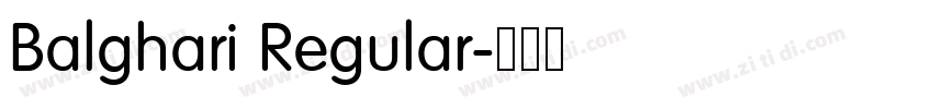 Balghari Regular字体转换